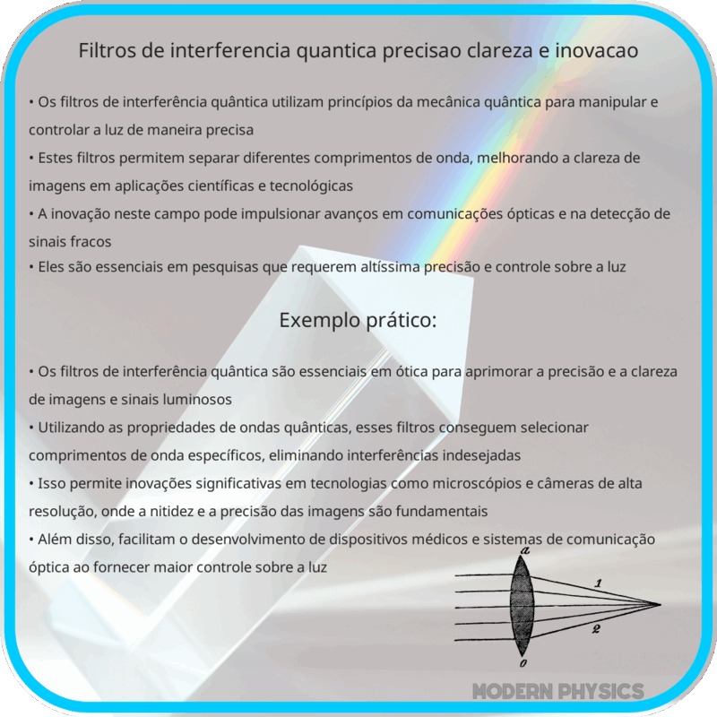 Filtros de Interferência Quântica | Precisão, Clareza e Inovação