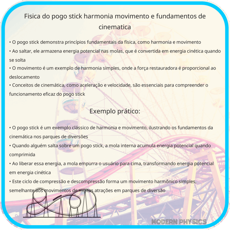 Física do Pogo Stick | Harmonia, Movimento e Fundamentos de Cinemática