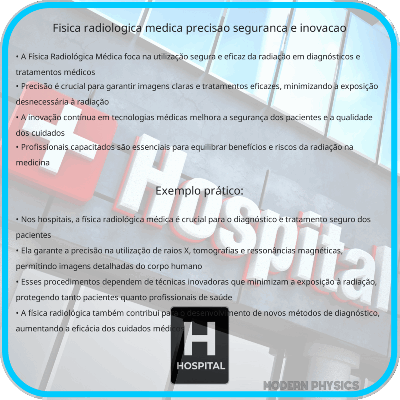 Física Radiológica Médica | Precisão, Segurança e Inovação