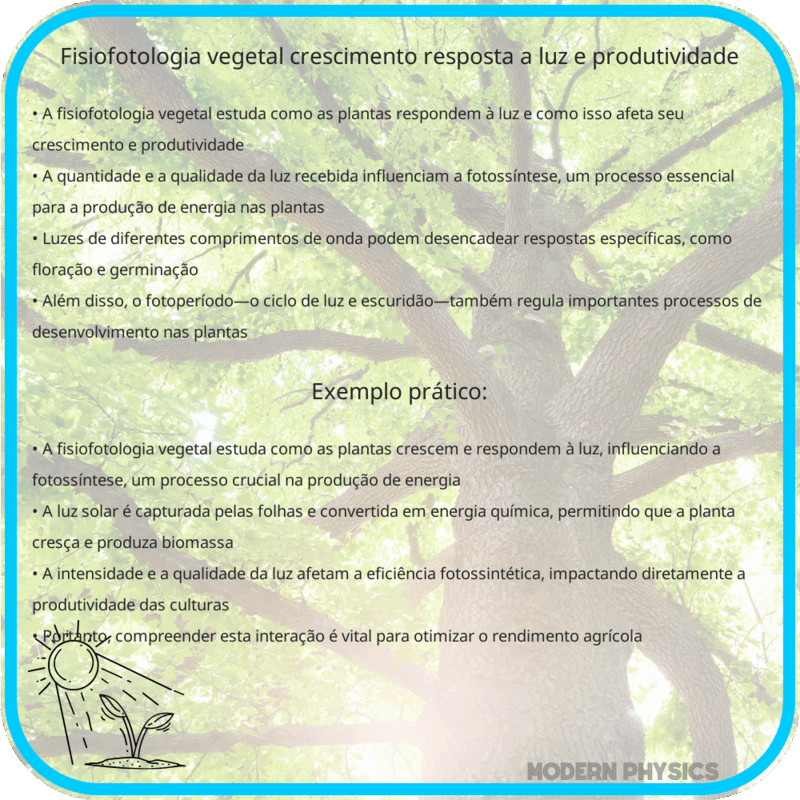 Fisiofotologia Vegetal | Crescimento, Resposta à Luz e Produtividade