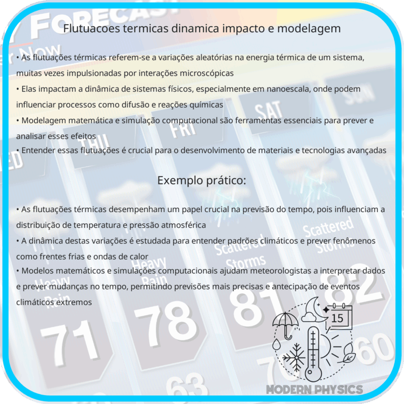 Flutuações Térmicas | Dinâmica, Impacto e Modelagem
