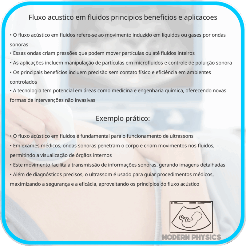 Fluxo Acústico em Fluidos | Princípios, Benefícios e Aplicações