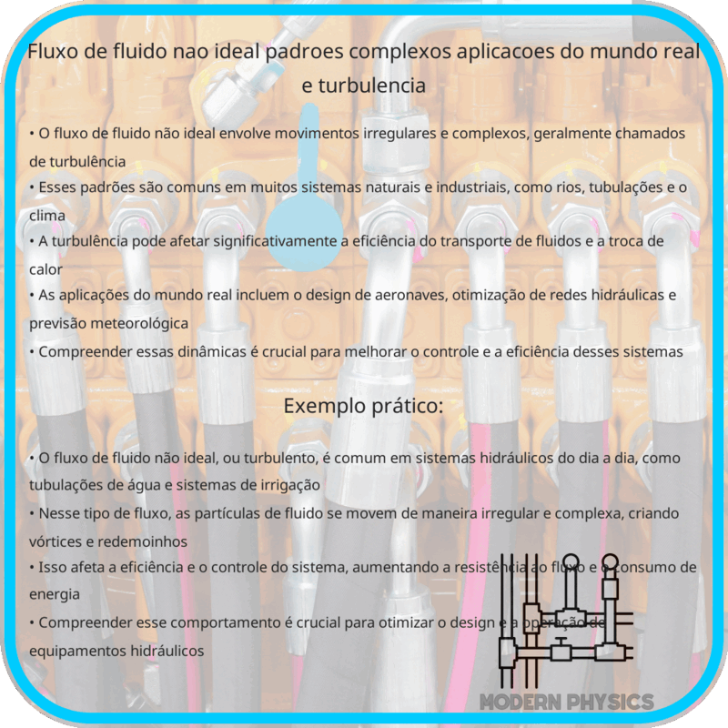 Fluxo de Fluido Não Ideal: Padrões Complexos, Aplicações do Mundo Real e Turbulência
