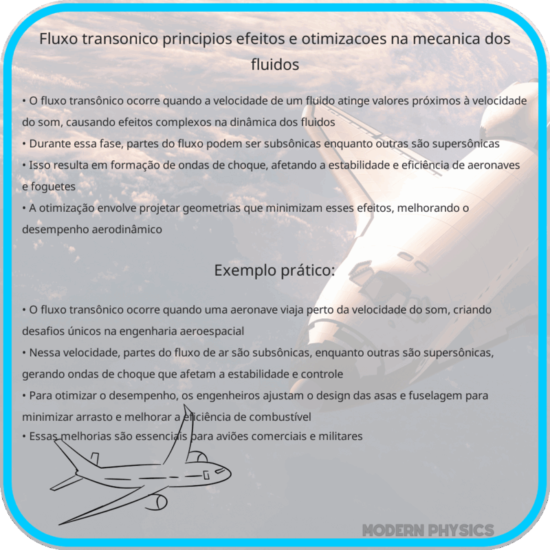 Fluxo Transônico | Princípios, Efeitos e Otimizações na Mecânica dos Fluidos