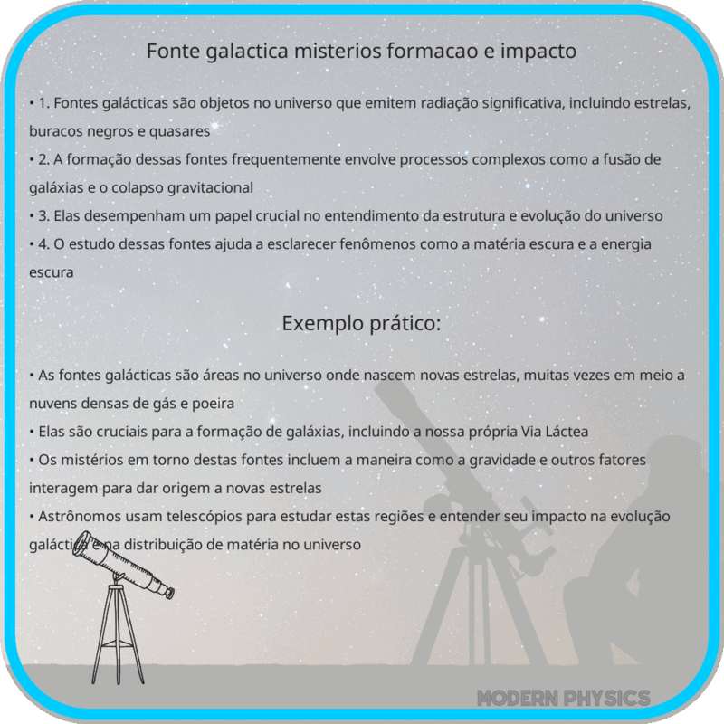 Fonte Galáctica | Mistérios, Formação e Impacto
