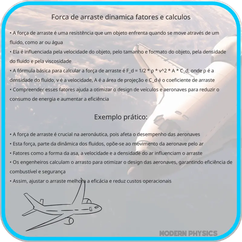 Força de Arraste | Dinâmica, Fatores e Cálculos