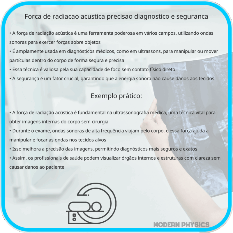 Força de Radiação Acústica: Precisão, Diagnóstico e Segurança