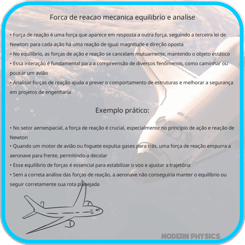 Força de Reação | Mecânica, Equilíbrio e Análise