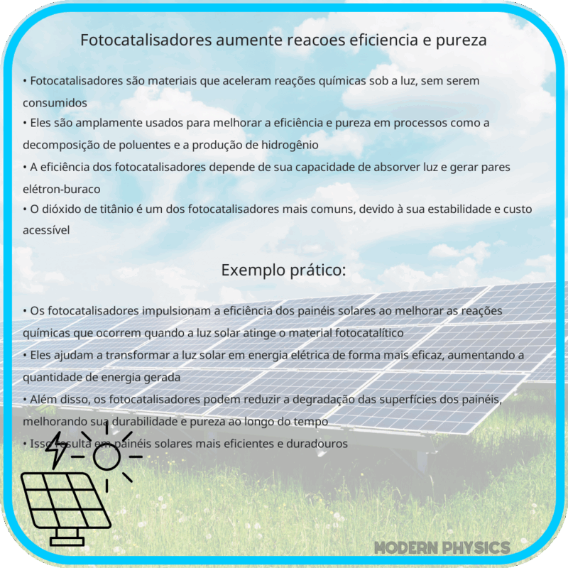 Fotocatalisadores | Aumente Reações, Eficiência e Pureza