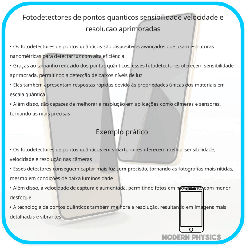 Fotodetectores de Pontos Quânticos | Sensibilidade, Velocidade e Resolução Aprimoradas