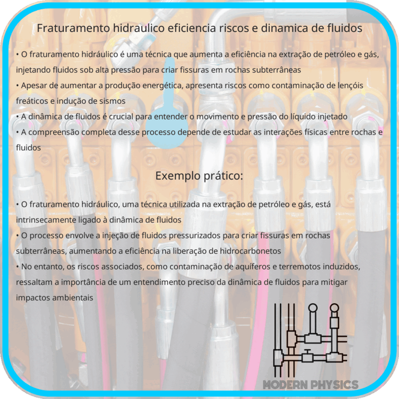 Fraturamento Hidráulico: Eficiência, Riscos e Dinâmica de Fluidos