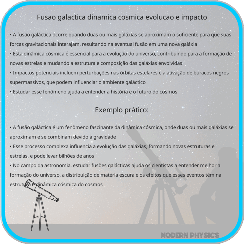 Fusão Galáctica | Dinâmica Cósmica, Evolução e Impacto