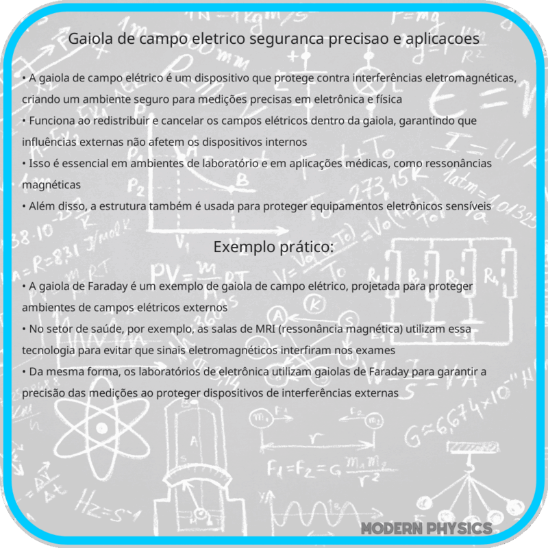 Gaiola de Campo Elétrico | Segurança, Precisão e Aplicações