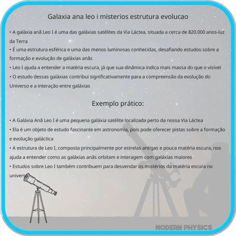 Galáxia Anã Leo I | Mistérios, Estrutura & Evolução