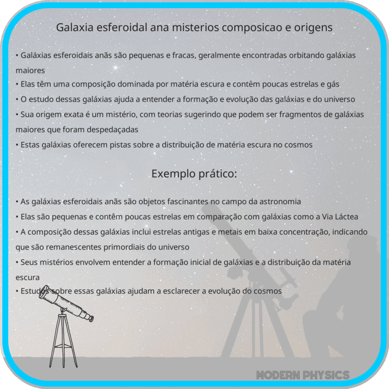 Galáxia Esferoidal Anã | Mistérios, Composição e Origens