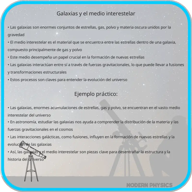 Galaxias y el Medio Interestelar