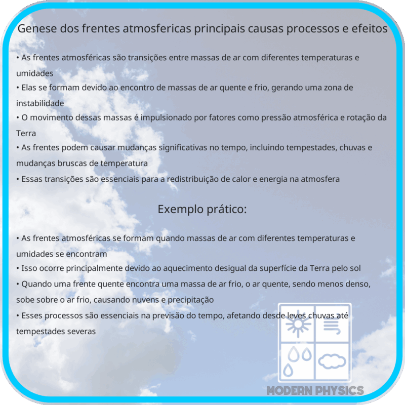 Gênese dos Frentes Atmosféricas | Principais Causas, Processos e Efeitos