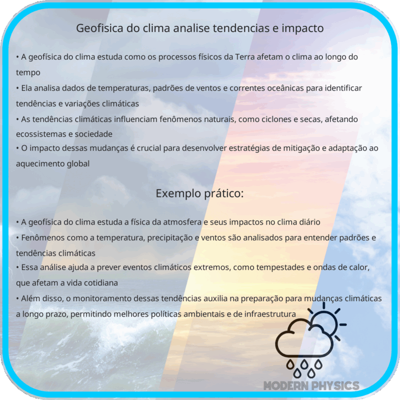 Geofísica do Clima | Análise, Tendências e Impacto