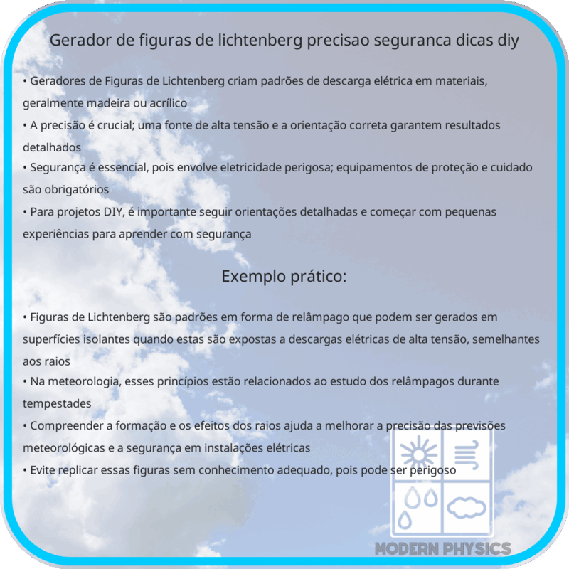 Gerador de Figuras de Lichtenberg | Precisão, Segurança & Dicas DIY