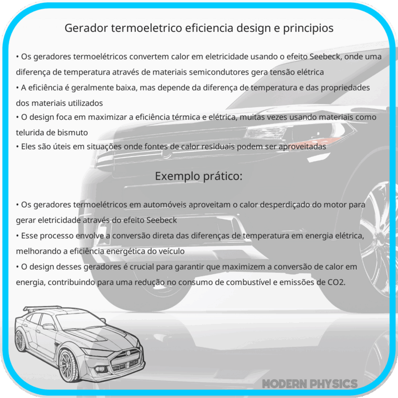 Gerador Termoelétrico | Eficiência, Design e Princípios