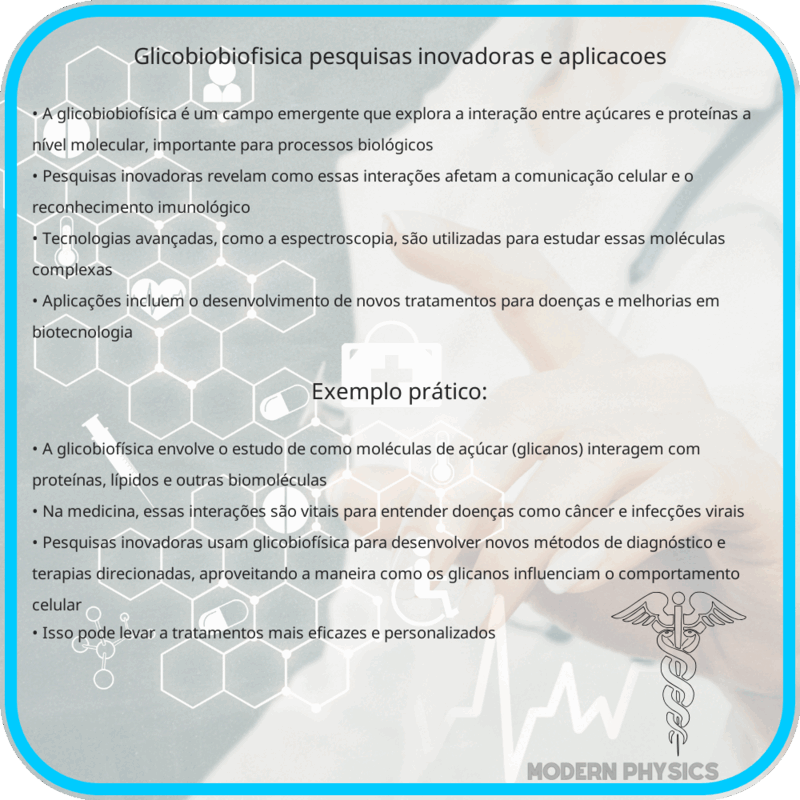 Glicobiobiofísica | Pesquisas Inovadoras e Aplicações