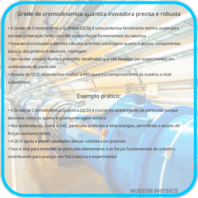 Grade de Cromodinâmica Quântica | Inovadora, Precisa e Robusta