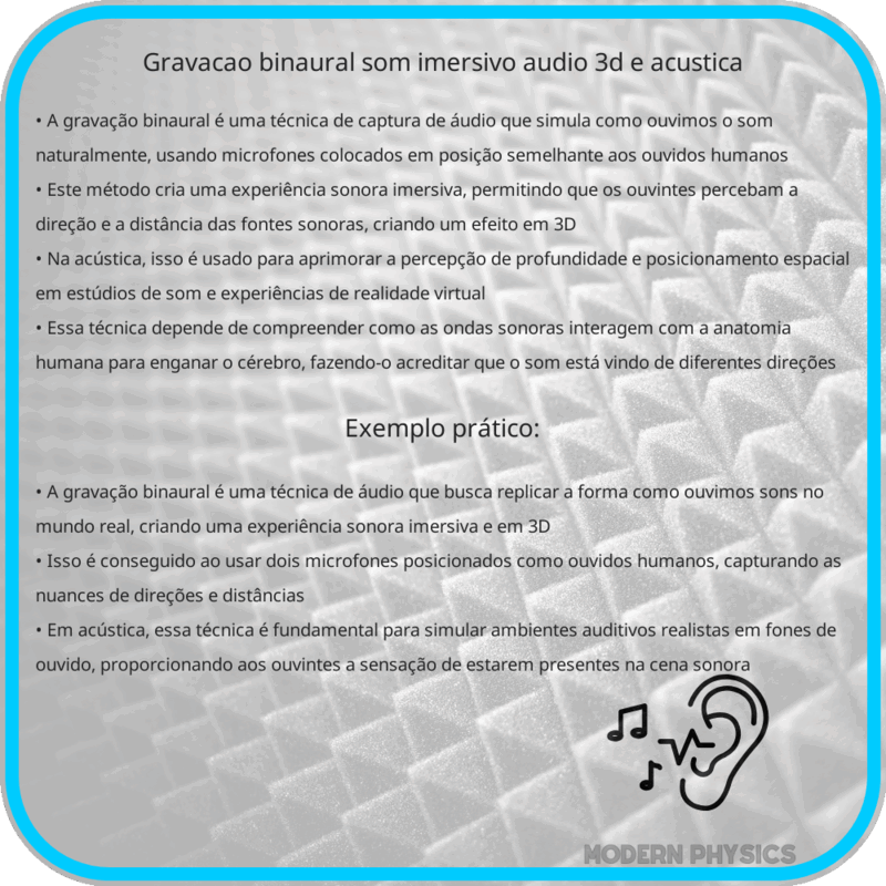 Gravação Binaural | Som Imersivo, Áudio 3D e Acústica