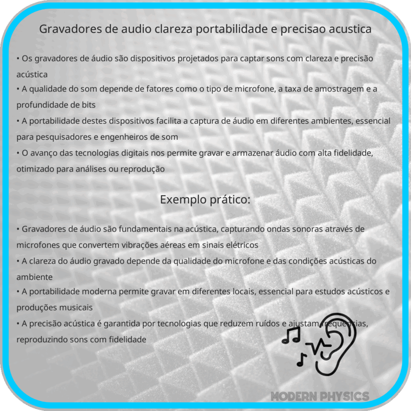 Gravadores de Áudio | Clareza, Portabilidade e Precisão Acústica