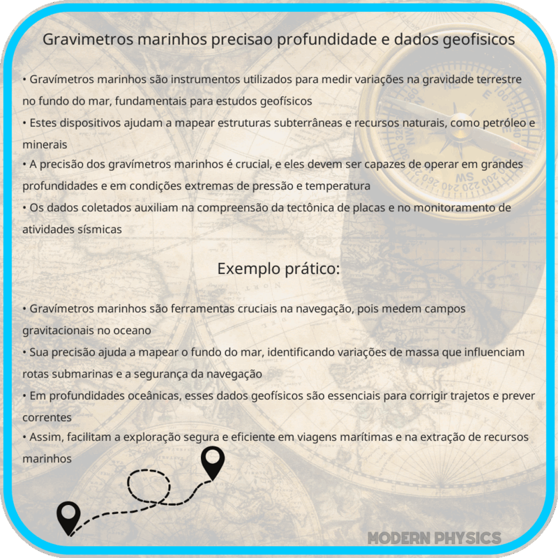 Gravímetros Marinhos | Precisão, Profundidade e Dados Geofísicos