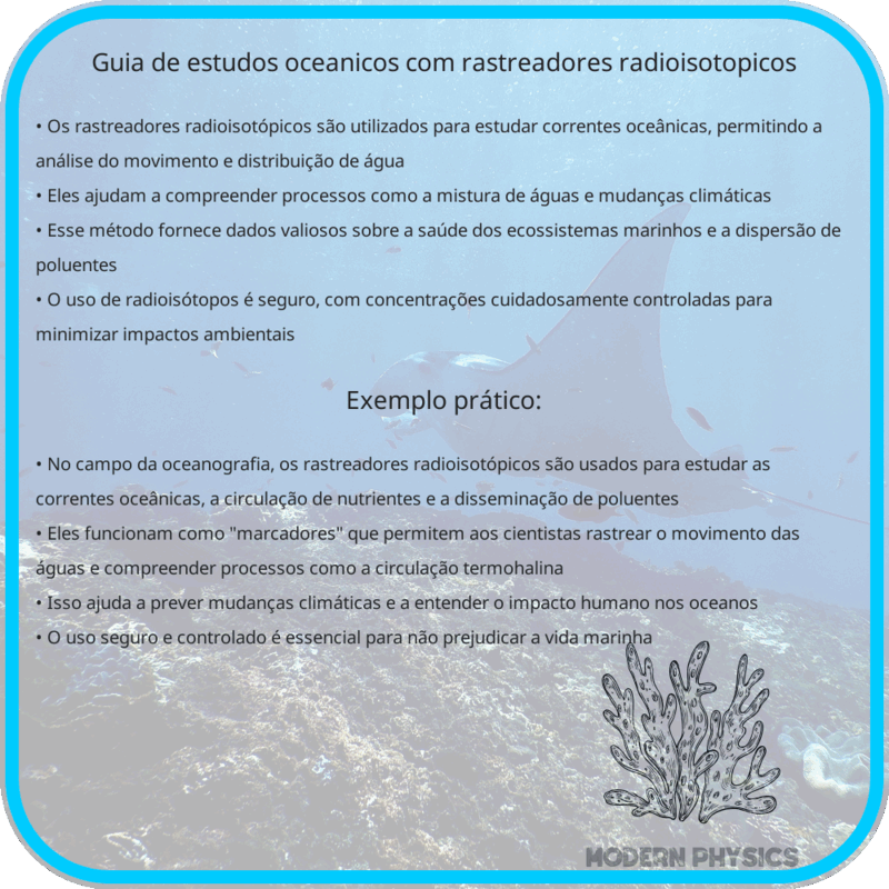 Guia de Estudos Oceânicos com Rastreadores Radioisotópicos
