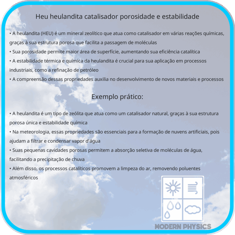 HEU - Heulandita | Catalisador, Porosidade e Estabilidade