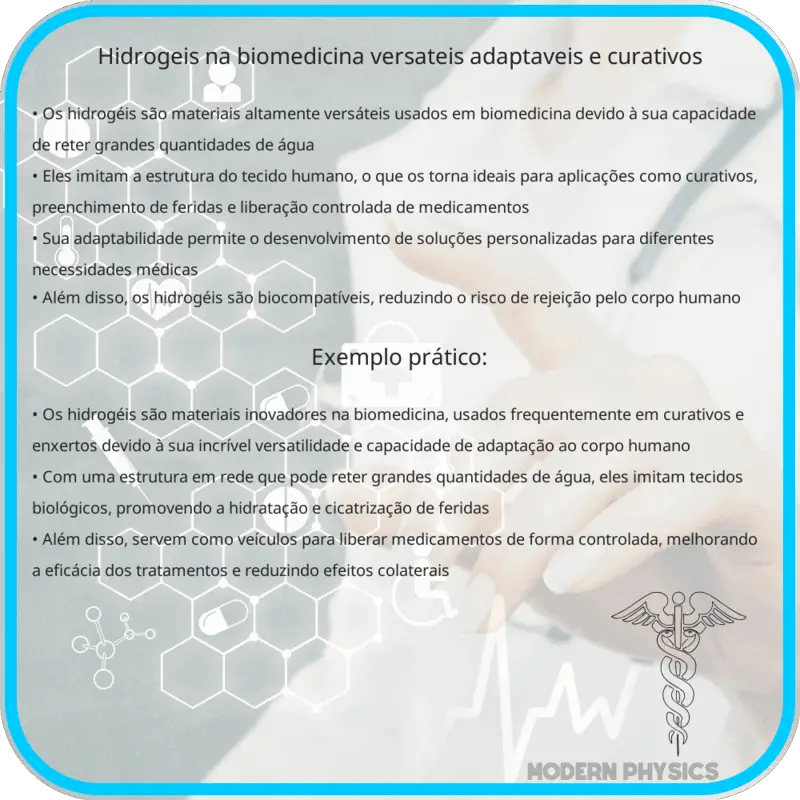 Hidrogéis na Biomedicina | Versáteis, Adaptáveis e Curativos