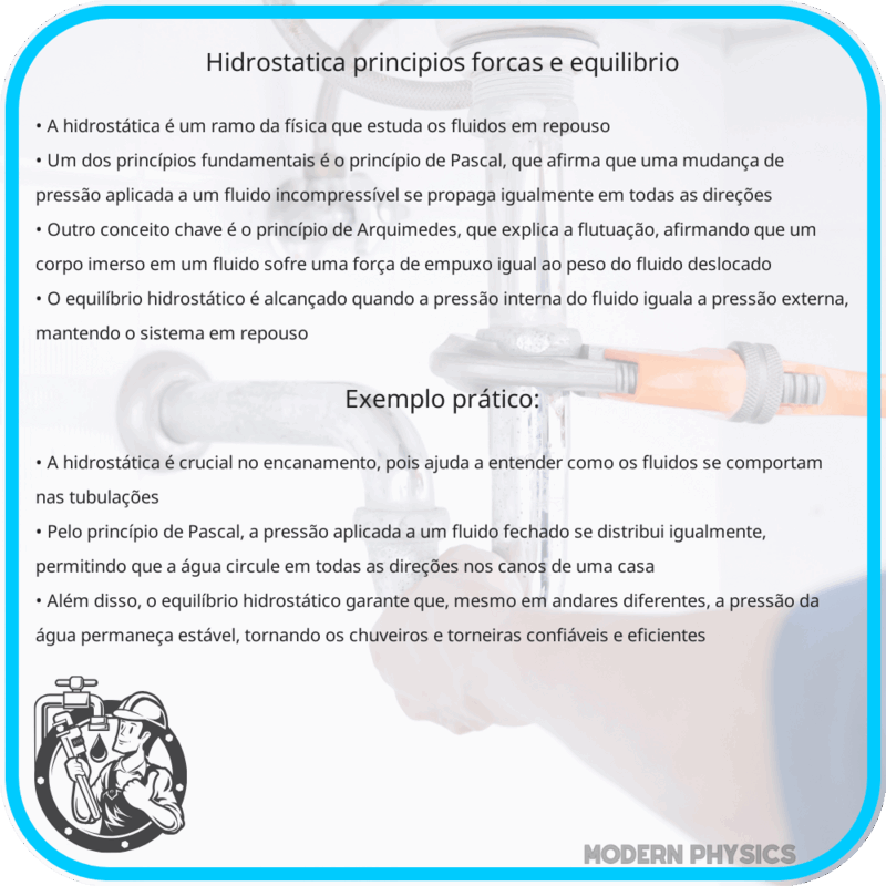 Hidrostática | Princípios, Forças e Equilíbrio