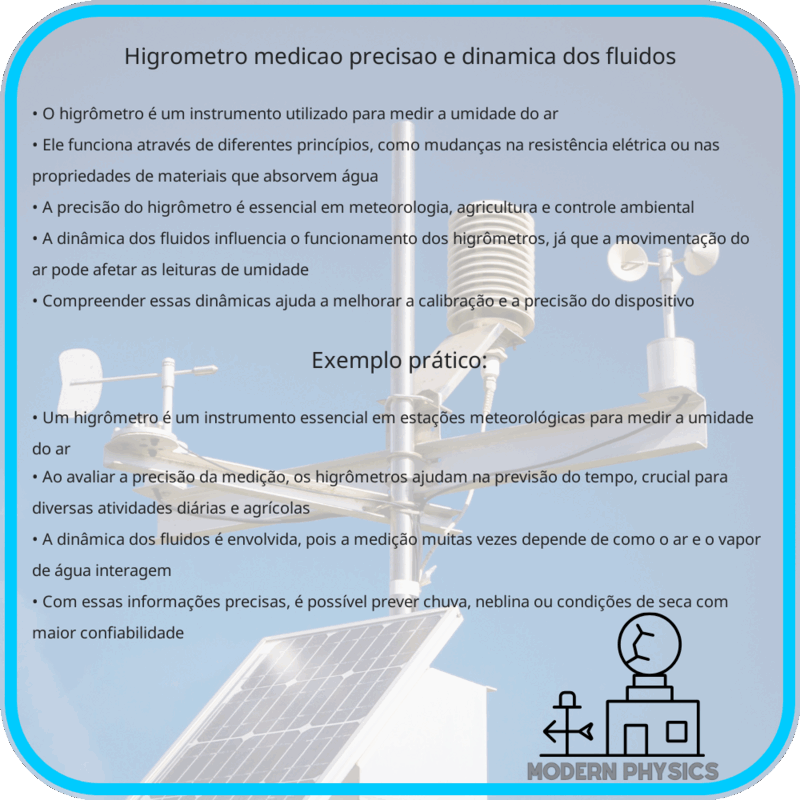 Higrômetro | Medição, Precisão e Dinâmica dos Fluidos