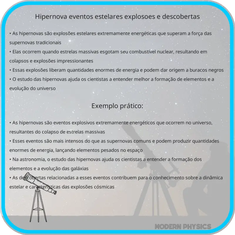 Hipernova | Eventos Estelares, Explosões e Descobertas