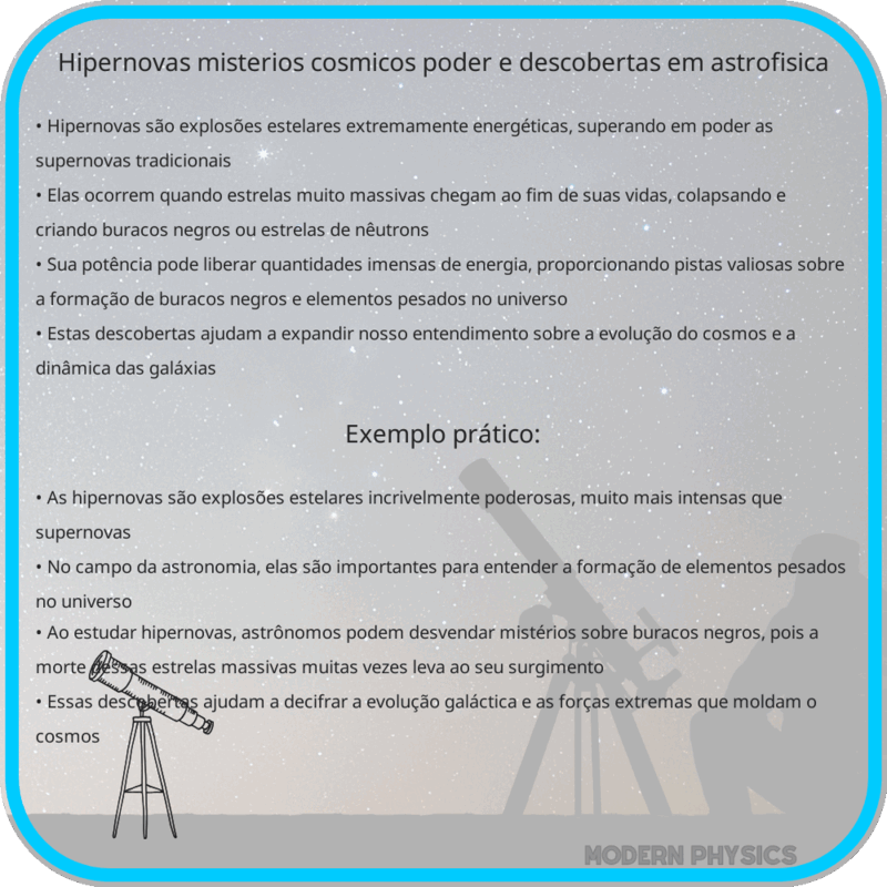 Hipernovas | Mistérios Cósmicos, Poder e Descobertas em Astrofísica