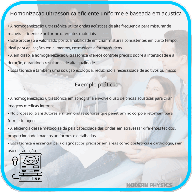 Homonização Ultrassônica | Eficiente, Uniforme e Baseada em Acústica