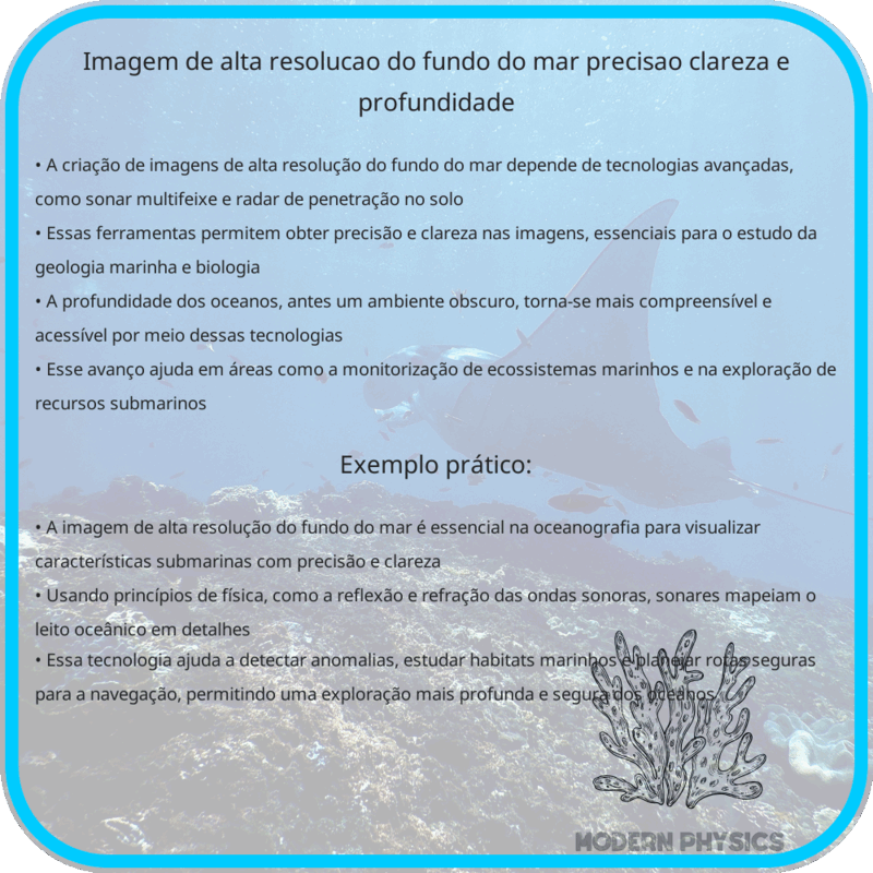 Imagem de Alta Resolução do Fundo do Mar: Precisão, Clareza e Profundidade