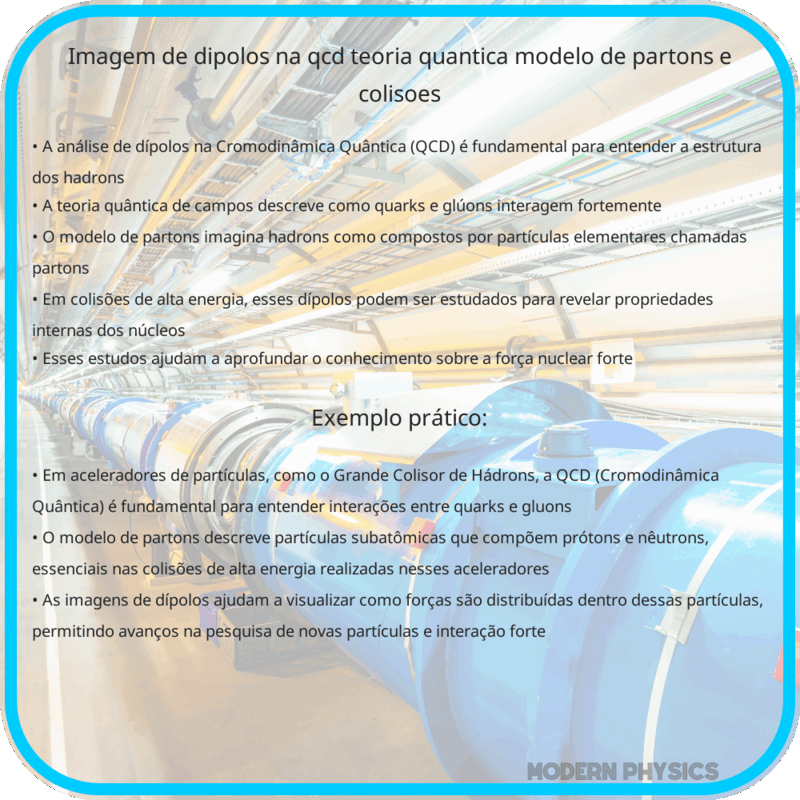 Imagem de Dípolos na QCD: Teoria Quântica, Modelo de Partons e Colisões