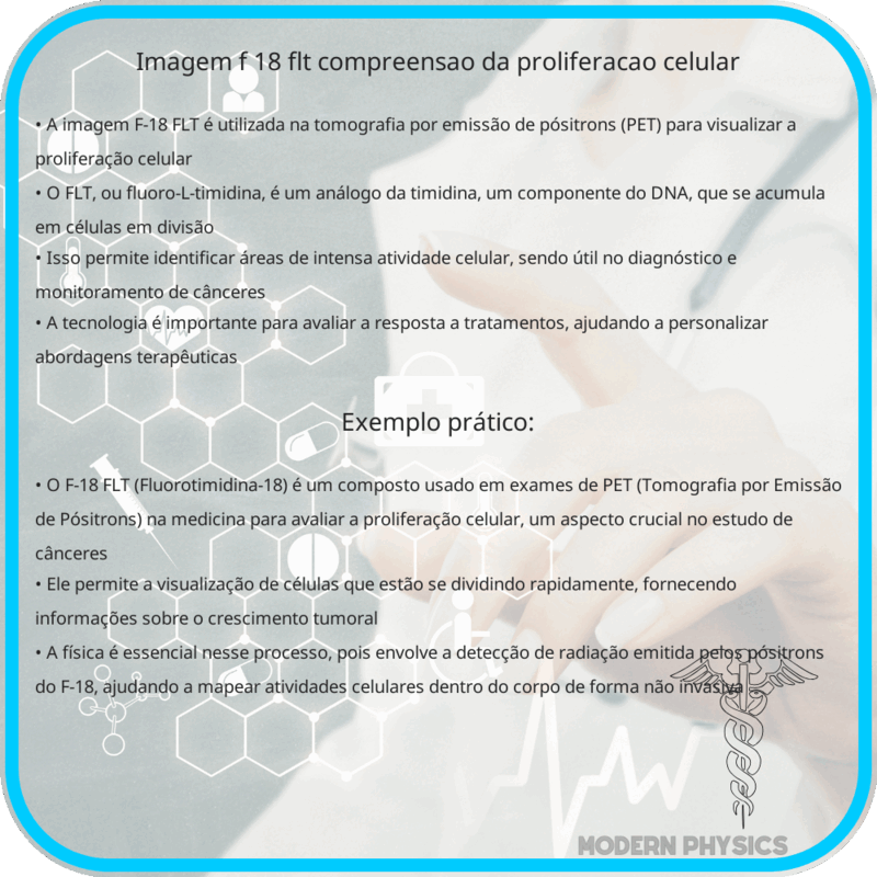 Imagem F-18 FLT | Compreensão da Proliferação Celular