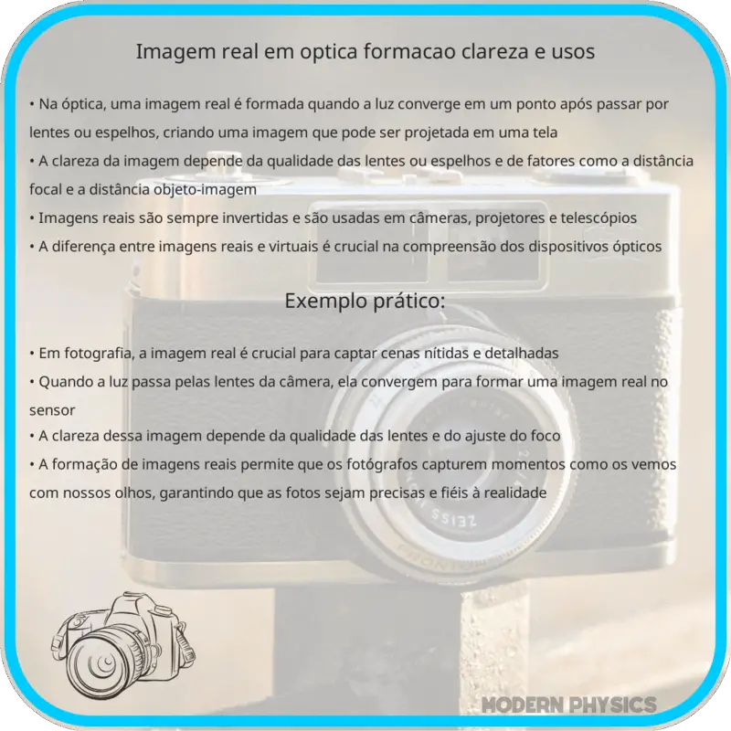 Imagem Real em Óptica | Formação, Clareza e Usos