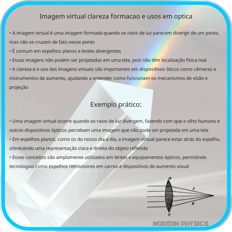 Imagem Virtual | Clareza, Formação e Usos em Óptica