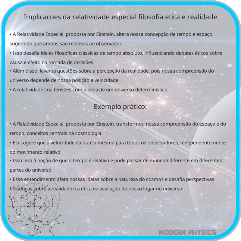 Implicações da Relatividade Especial | Filosofia, Ética e Realidade