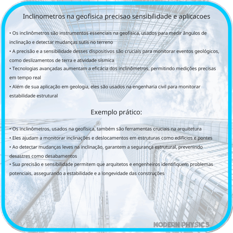 Inclinômetros na Geofísica: Precisão, Sensibilidade e Aplicações