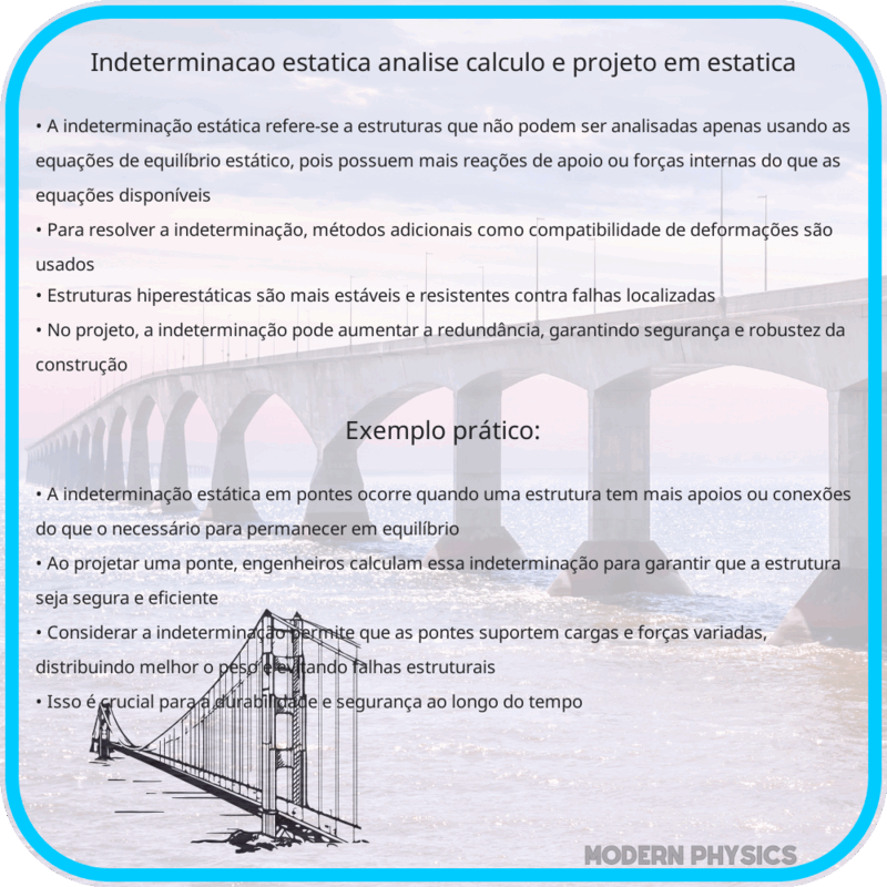 Indeterminação Estática | Análise, Cálculo e Projeto em Estática
