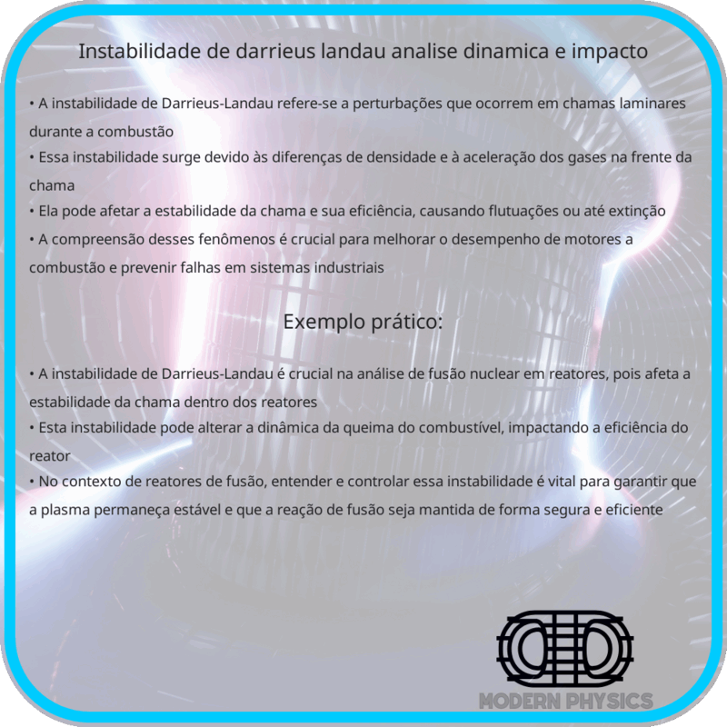 Instabilidade de Darrieus-Landau | Análise, Dinâmica e Impacto