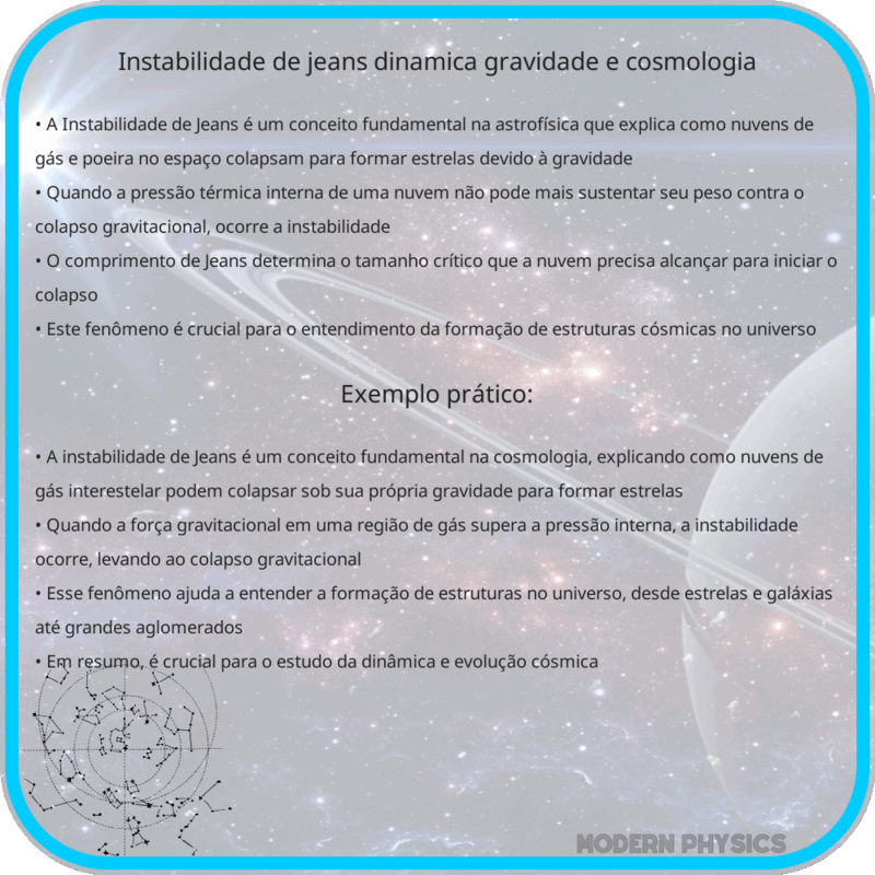 Instabilidade de Jeans | Dinâmica, Gravidade e Cosmologia