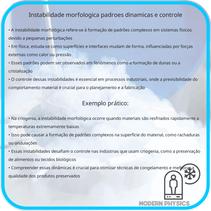 Instabilidade Morfológica | Padrões, Dinâmicas e Controle