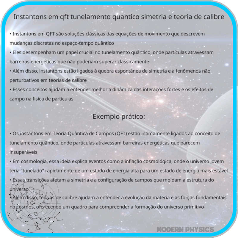 Instantons em QFT | Tunelamento Quântico, Simetria e Teoria de Calibre