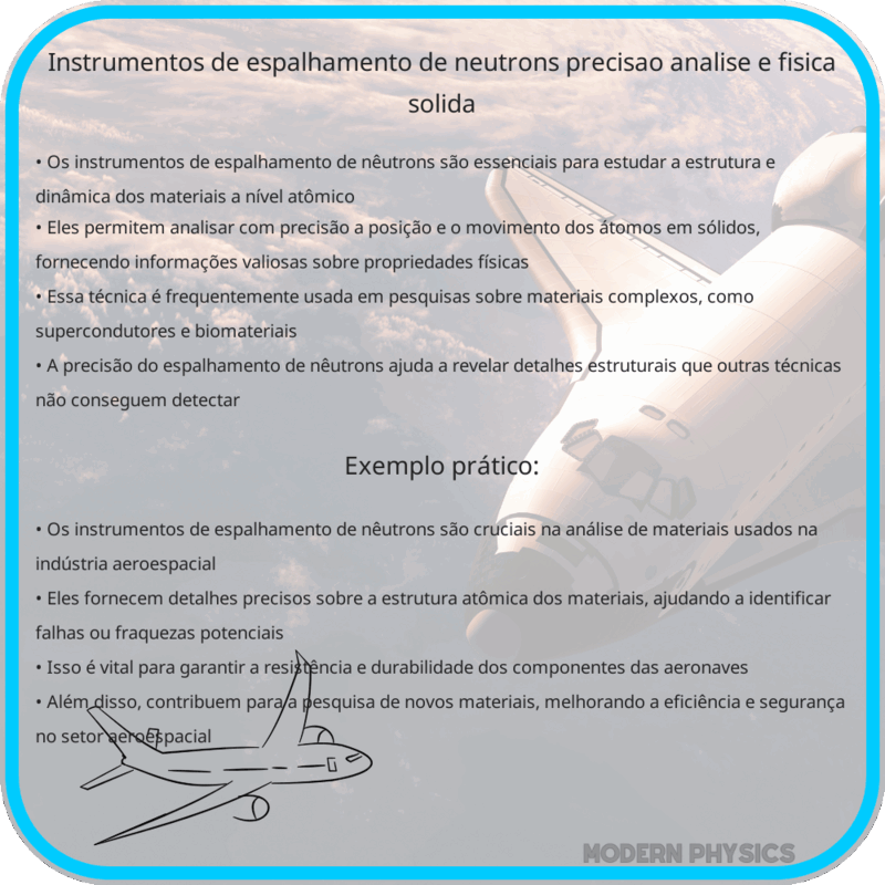 Instrumentos de Espalhamento de Nêutrons | Precisão, Análise e Física Sólida